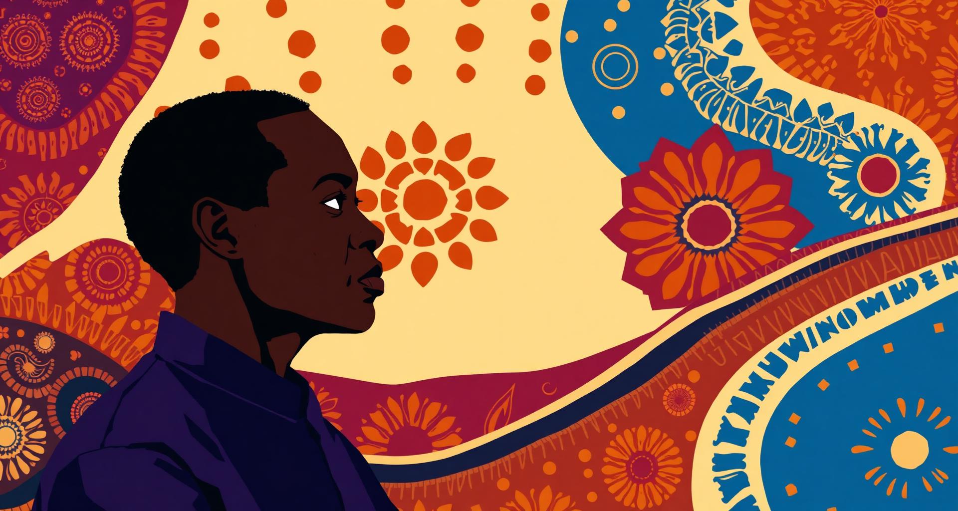Geometric portrait composition inspired by Black Washed